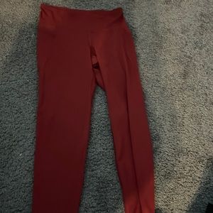 Maroon leggings